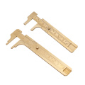 1pcs Brass Sliding Gauge Vernier Caliper Ruler Measuring Double Scales Mm/Inch Marking Gauging Ruler Measuring Instrument Tool