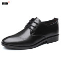 Luxury Brand Classic Shoes for Men Comfortable Soft Non-slip Lace-Up Business Dress Shoes Leather Black Oxford zapatos hombre