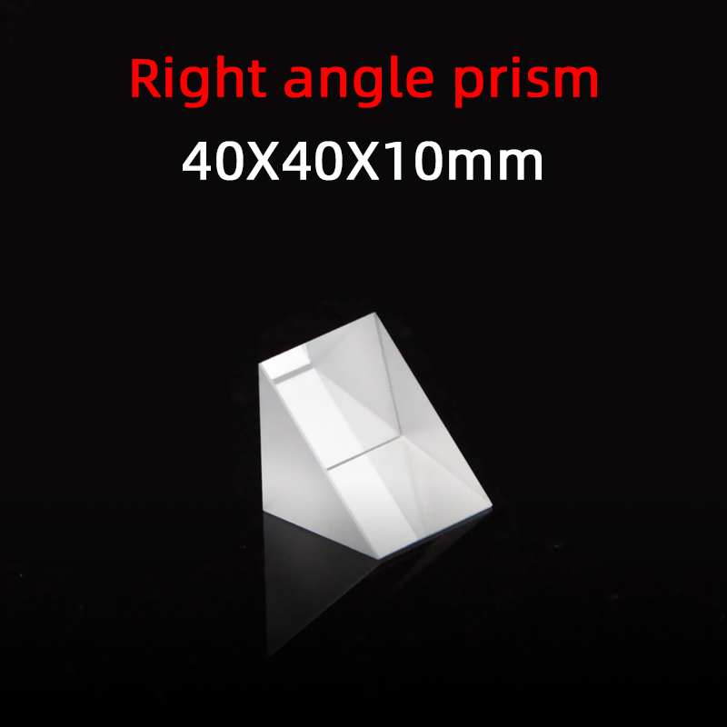 40*40*10 Right Angle Prism Material K9 Refraction Prism Optical Glass Reflective Prism Factory Customization