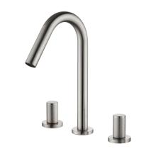 Brushed Nickel Bathroom Faucet Cold and Hot Water