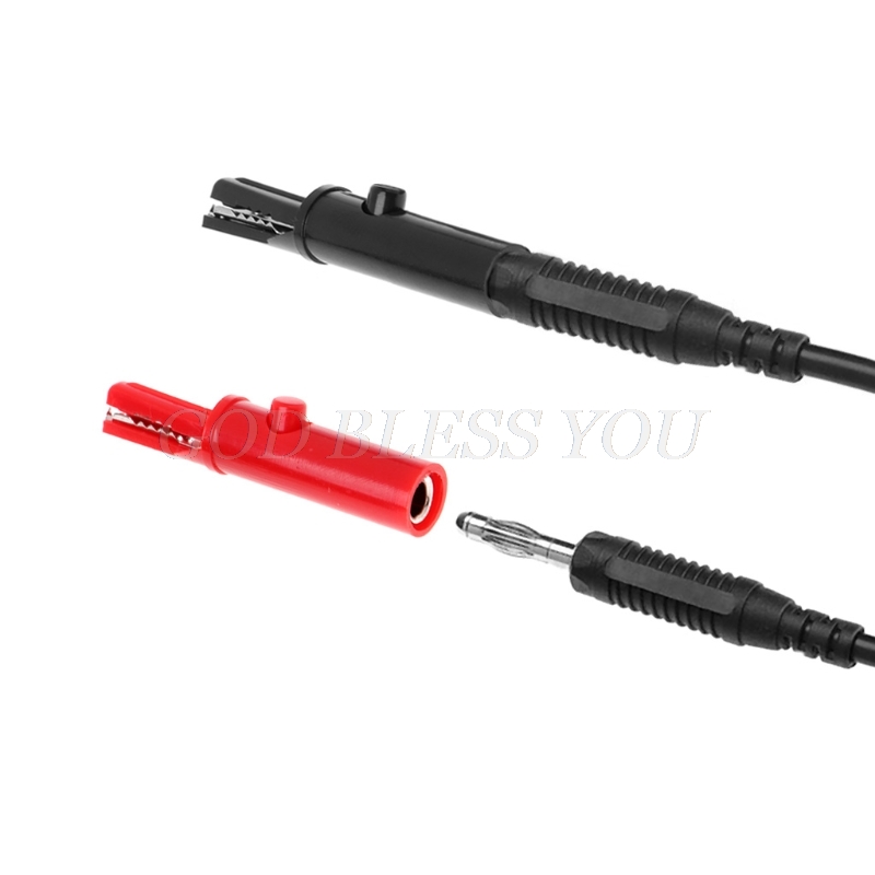 2 Pcs Push Button Type Full Protective Alligator Clips For Professional Multimeter Drop Shipping