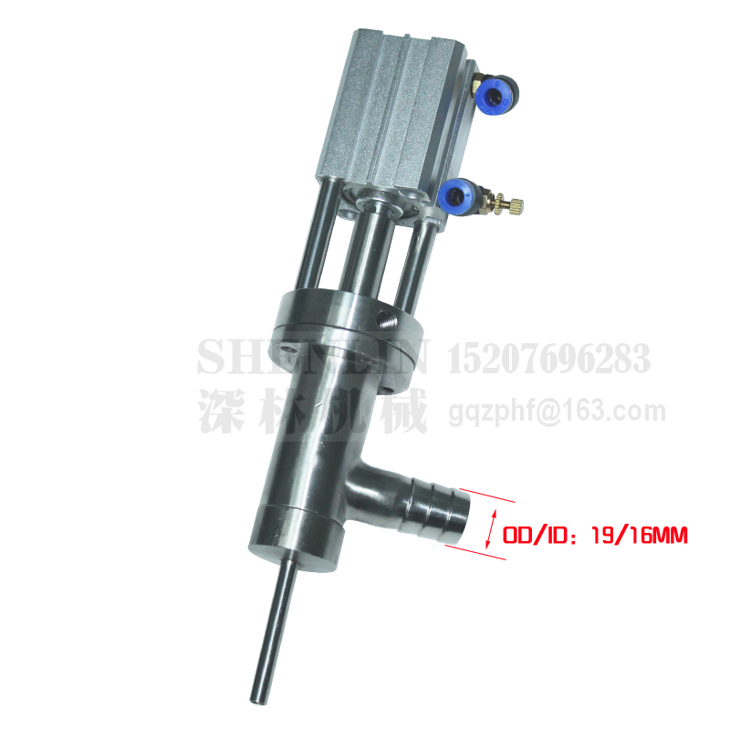 Filling valve of pneumatic filling machine air valve spare parts 64mm-19mm pipe and connector SS304