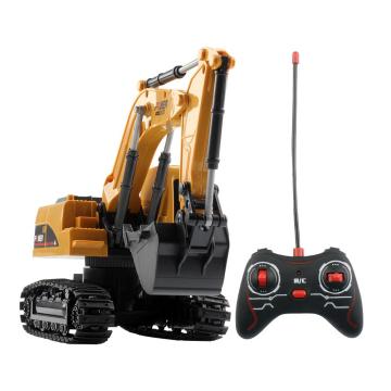 RC Trucks Mini Remote Control Bulldozer 1:24 Plastic Engineering Car Dump Truck Crane Excavator Electric Vehicle Toys Gift