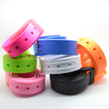 New Eco-Friendly Plastic Belt For Men Women Candy Color Unisex Silicone Rubber Belts Male Female Jeans Leather Strap Accessories