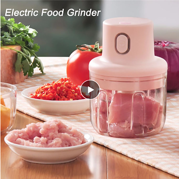 Wireless Electric Meat Grinder Food Chopper Mini Stainless Electric Kitchen Chopper Meat Grinder Shredder Kitchen Accessories
