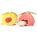 Automn Winter Pet Bed Cotton House Small Animal Hanging Soft Nest Fruit Shape Hammock Warm Pet Cage for Hamster Puppy Kitten