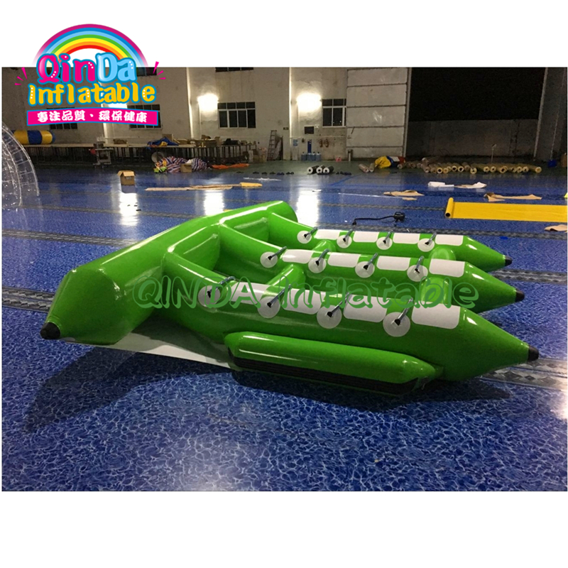 Sunway Water Inflatable Fly Fish Boats Ski Tube Toy , Inflatable Flying Fish Tube Towable
