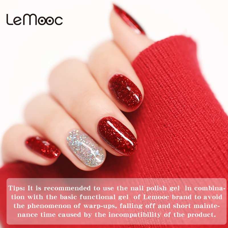 LEMOOC 8ml Nail Gel Polish 136 Colors Soak Off Semi Permanent For Matte Base Coat Hybrid Nail Art Gel Varnish Varnishes