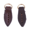 fityle 2Pcs Leaf Shape Leather Zip Puller Zipper Pulls Replacement Sewing Fastener Slider for Backpack Purse Bag Pants