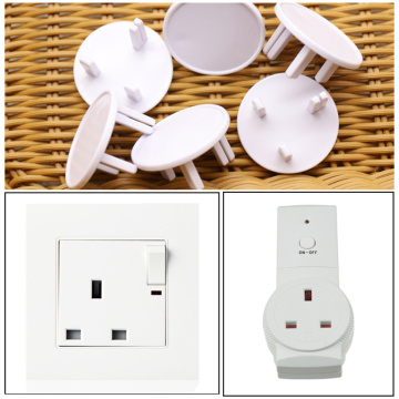 20pcs Electrical Outlet Covers Power Socket Caps Anti Electric Shock UK Safety Guard For Baby Kids Plug Protector