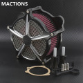 Motorcycley Air Cleaner Intake Filter System air Filter for Harley Touring Glide Dyna Breakout 2001-2007