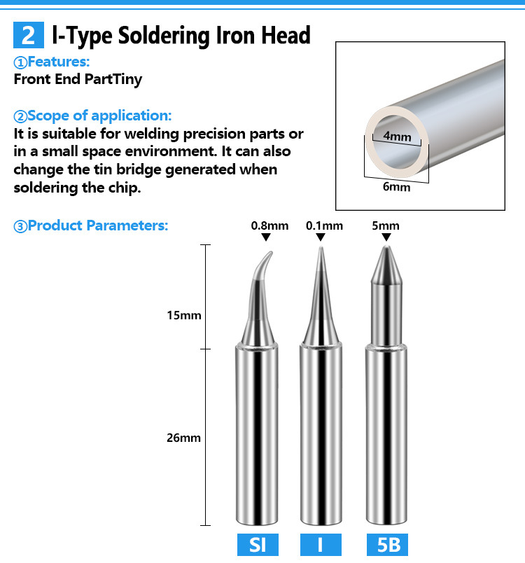 17pcs Pure Copper 900M-T Series Soldering Iron Tip Welding Tip Solder Iron Tip Lead-free Solder Tips Welding Head Soldering Tool