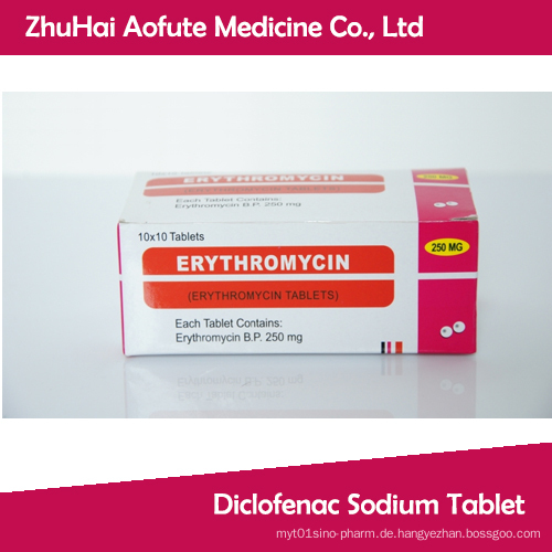 Erythromycin tabs 250mg