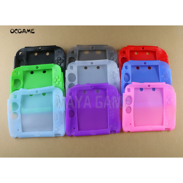 OCGAME high quality 10 colors Soft Silicone Full Protection Gel Pouch Case Cover for 2DS Console