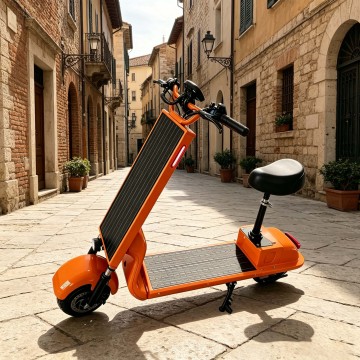 Self-Charging Solar E Scooter