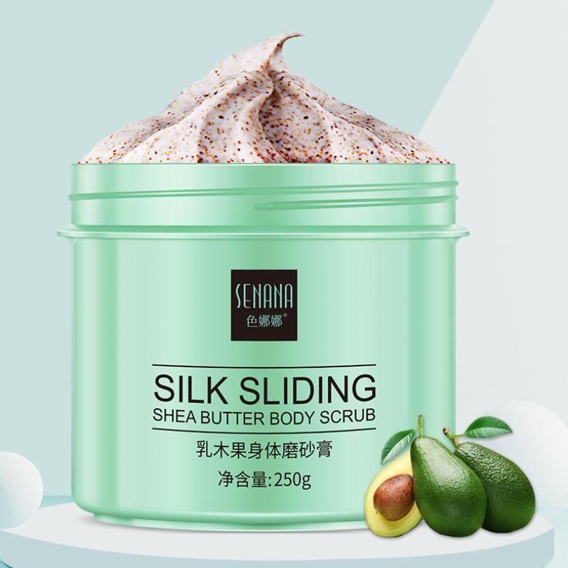 Body Scrub Exfoliator Shea Butter Deep Cleansing Exfoliating Smooth Bath Spa Skin Cleanser Brightening