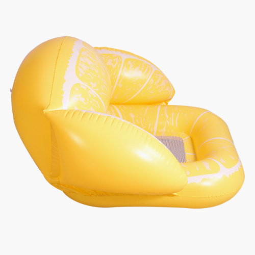 Customization Yellow Lemon Inflatable Chair Pool Floats for Sale, Offer Customization Yellow Lemon Inflatable Chair Pool Floats