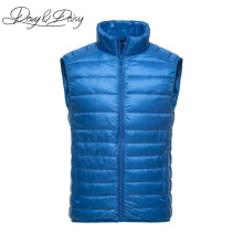 DAVYDAISY High Quality Waistcoat Men Early Winter Ultralight Stand Collar Duck Down Padded Warm Vest Men Sleeveless Coat DCT-178