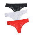 3 Pcs/Set Women Lace Panties Underwear Women Sexy Transparent Thongs Low Waist Seamless G string Intimates Ladies Panty Lingerie