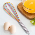 1PCs Drink Whisk Mixer Egg Beater Silicone Egg Beaters Hand Egg Mixer Cooking Foamer Wisk Cook Blender Kitchen Tools