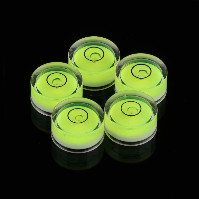 5pcs Round Bubble Level Mini Level Bullseye Level Measurement Instrument T8WE