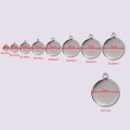50pcs/Lot 8mm 10mm 12mm Round Stainless Steel Pendant Cabochon Setting Bezel Jewelry Making Component Base