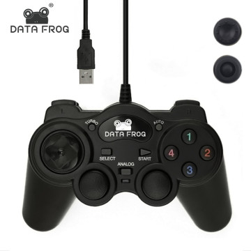 DATA FROG Wired Gamepad USB 2.0 Joystick Joypad Gamepad Game Controller For PC Laptop Computer For Win7/8/10 XP/For Vista