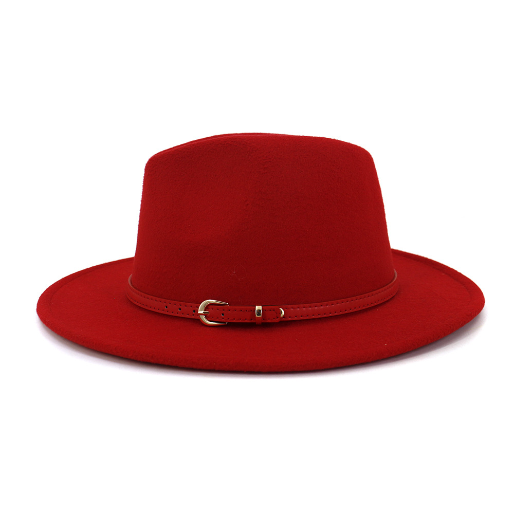 Red Yellow Patchwork Panama Fedorahat Cotton Polyester Two Tone Colour Jazz Fedora Hat for Women Men Party Show Music Festival