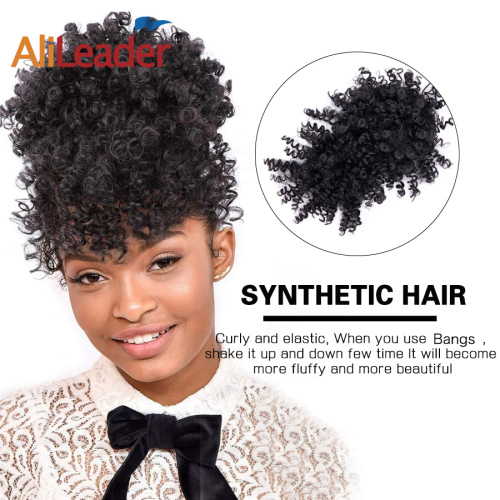 Hair Puff Afro Kinky Curly Ponytail With Bangs Supplier, Supply Various Hair Puff Afro Kinky Curly Ponytail With Bangs of High Quality