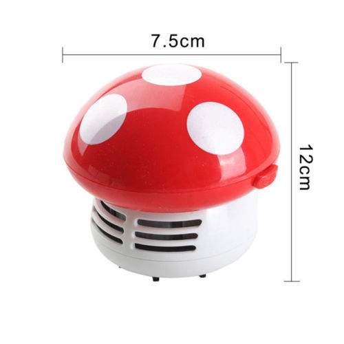 Hot Selling Mini Vacuum Cleaner 6 Colors Cute Mini Mushroom Corner Desk Table Dust Vacuum Cleaner For Car Home Computer Sweeper