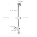 Stainless Steel Lifting Handhold Shower Head Holder Bracket with Slide Bar Soap Box G1/2" spray bottle Bathroom Fixtures