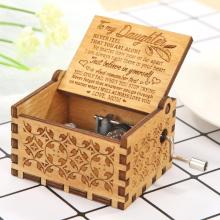Mini Music Box Brithday Gift Music Box for Children Theme Caixa De Musica Hand Cranked Wooden Music Box Christmas Gift