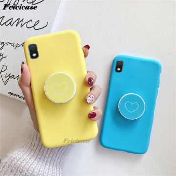 A10E Love Heart Stand Holder Case For Samsung Galaxy A10E SM-A102U SM-A102N SM-A102W Silicone Back Cover