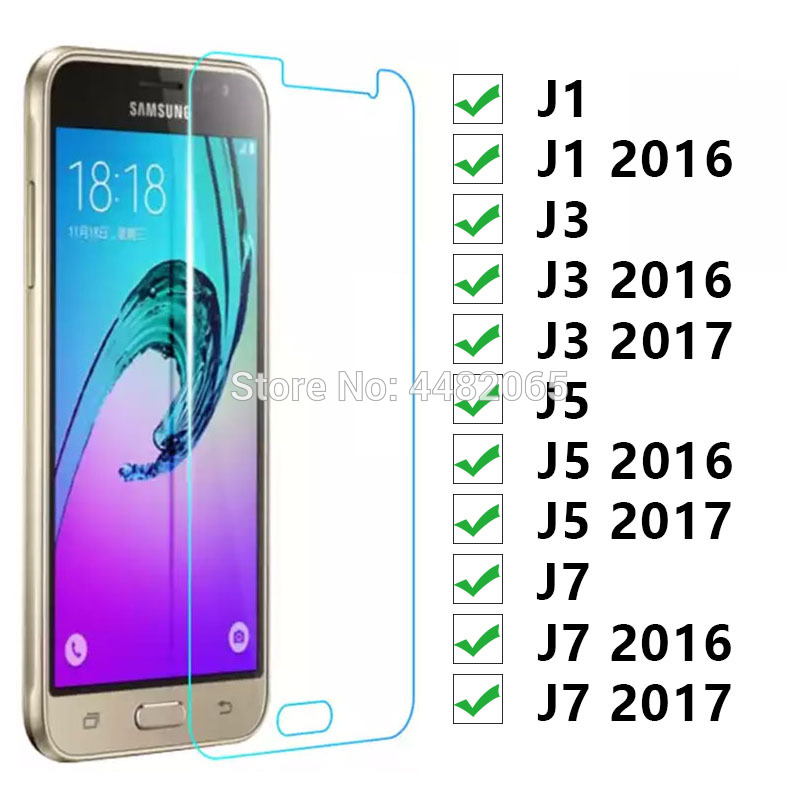 Protective Glass For Samsung J1 J3 J5 J7 2016 2017 Tempered Glas On The Galaxy J 1 3 5 7 1j 3j 5j 7j 6 Screen Protector Film 9h