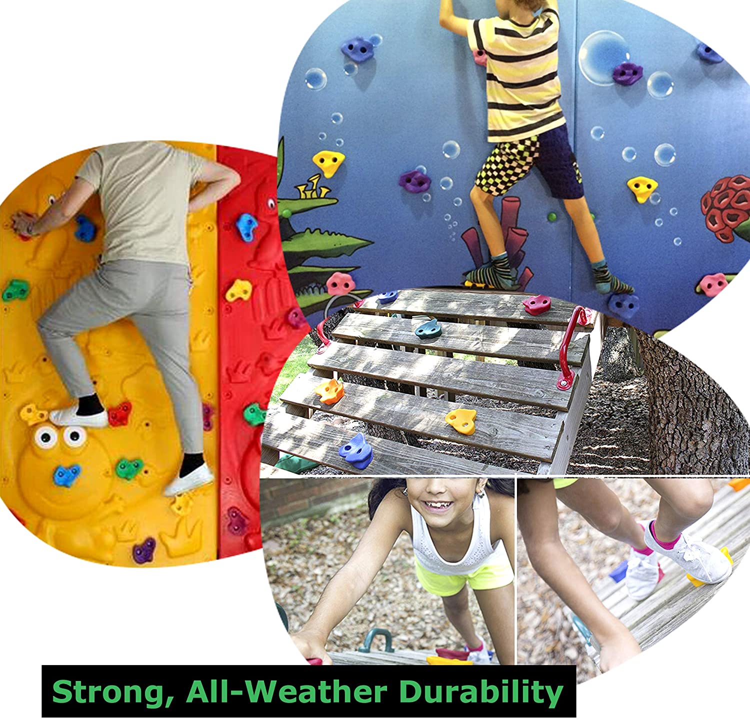 25 Pcs/Set Children Indoor Climbing Rock Playground Holds Wall Stone Kit Rock Stones Backyard Toys Kids Fitness Toys