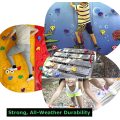 25 Pcs/Set Children Indoor Climbing Rock Playground Holds Wall Stone Kit Rock Stones Backyard Toys Kids Fitness Toys