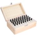 36pcs/set Stainless Steel Letter Number Punch Set Leather Wood Craft Stamp Tool Kit Leather Craft Stamp 3mm 4mm