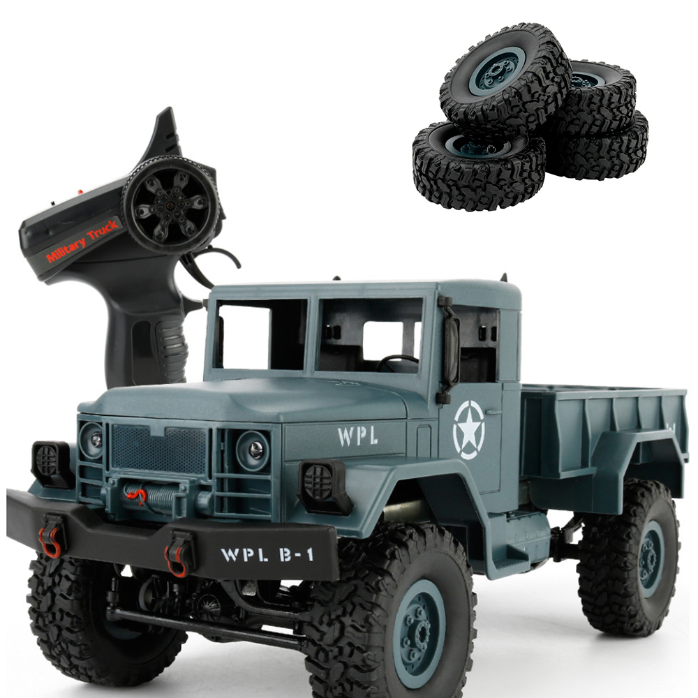 WPL B-14 RC Truck Remote Control Climbing Off-Road Vehicle Toy 2.4G Hobby Military 4 Wheel Drive Car RTR Spare Parts DIY KIT B-1