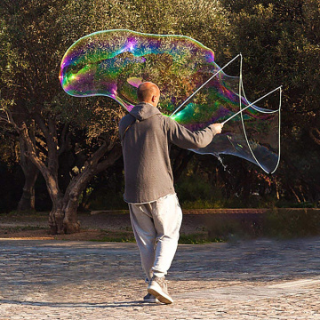 Outdoor Western Sword Shape Bubble Wand Long Huge Bubbles Kids Toys Children Baby Rainbow World Bubble Swing