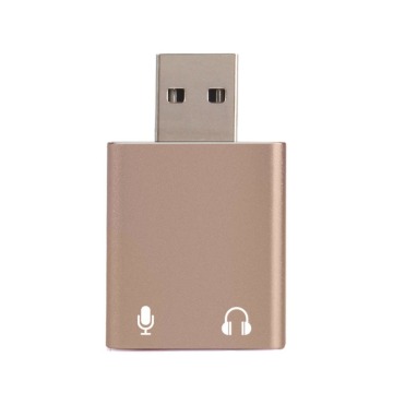 Mini USB Sound Card External Adapter 3D Stereo Jack 3.5mm Earphone Micphone For PC B #265470