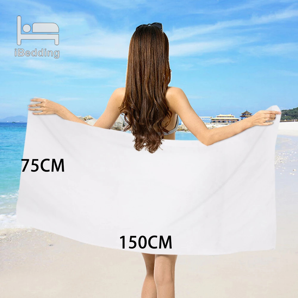Custom Bath Towel Customize Printed Summer Travel Beach Towels for Adult Yoga Mats Microfiber Quick Dry Bathroom DropShipping