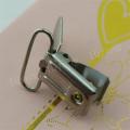 Metal Suspender Pacifier Ribbon Clips Holder Plastic Insert Nickel-plated garment clips prendedor de chupeta 50 pcs/lot