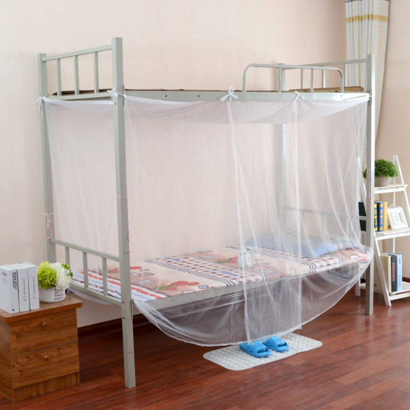 Simple Solid Color Student Dormitory Mosquito Net Canopy Mosquito Net Bunk Bed Mosquito Net Bedding School Dormitory Household