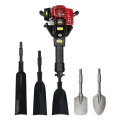 Gas Jack Hammer 2 Stroke Powered Petrol Demolition Construction Concrete Floor Stone Breaker Punch Drill Chisel