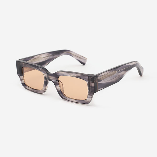 Square Shape Acetate  Unisex Sunglasses 22A6001