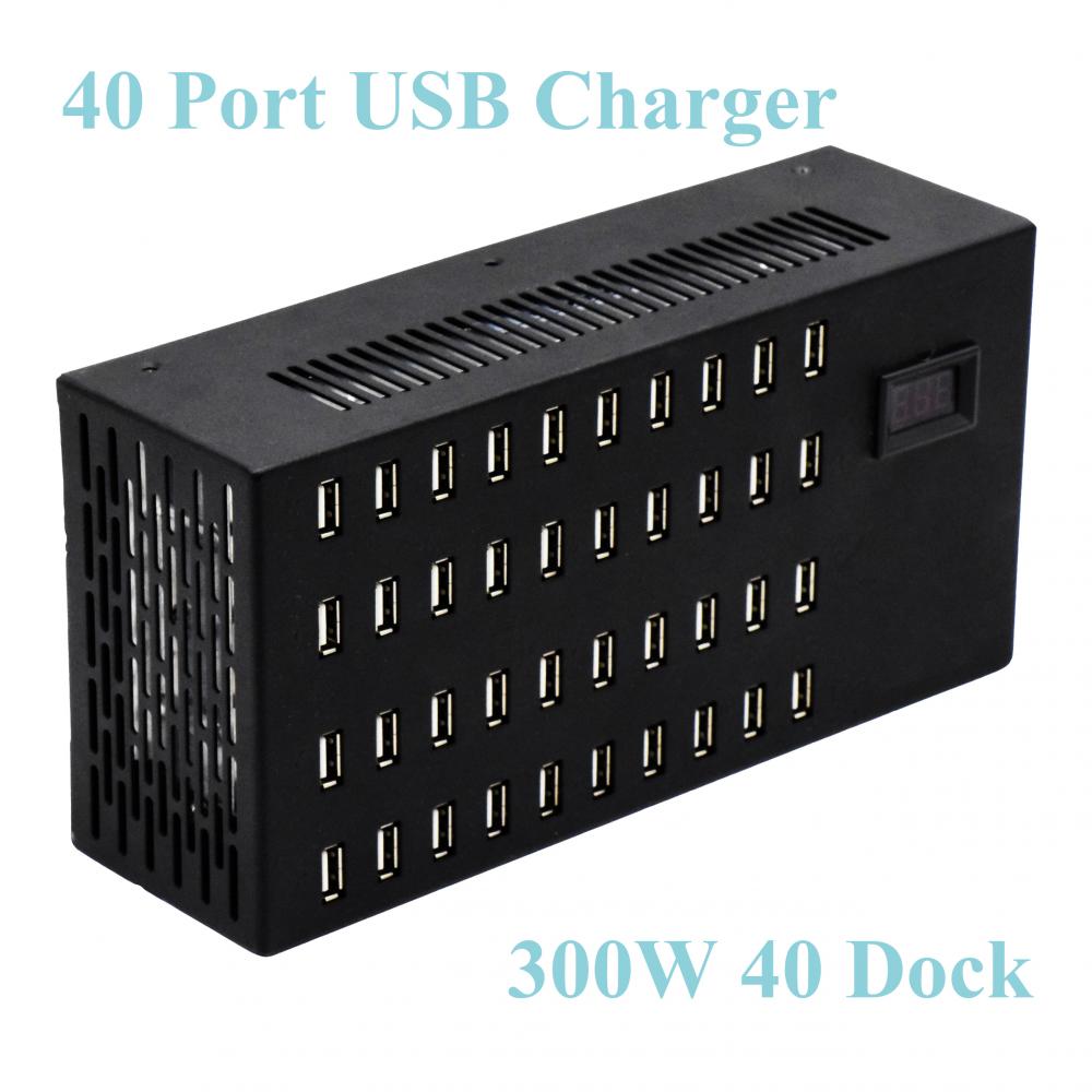 40 Port USB Charger 300W 40 DOCK