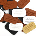 50Pcs Wholesale Mix Label Handmade Tags PU Leather Handmade With Love Tags Garment Label For Clothes Sewing Supplies DIY Crafts