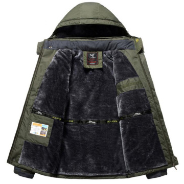Winter Warm Outdoor Jacket Plus Size 9xl Fleece Military Jacket Coat Men Windproof Waterproof Down Windbreaker Raincoat Jacket