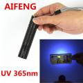 AIFENG Professional 365nm UV flashlight LED aa battery For Marker Checker Detection uv 365nm touch Voilet Purple UV light lamp