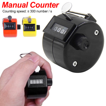 Mini Digital Hand Tally Counter 4 Digit Number Hand Held Tally Counter Manual Counting Golf Clicker Training Counter